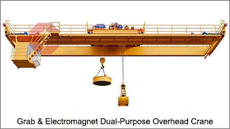 Grab & Electromagnet Dual-Purpose Overhead Crane 1