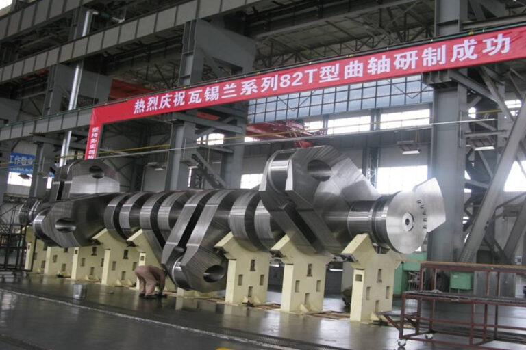 7RT-flex82T marine crankshaft (Wartsila series) developed and manufactured by HDM