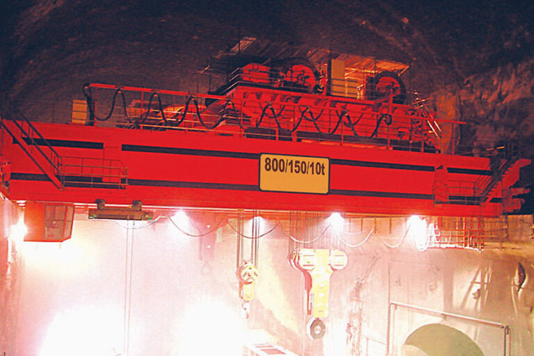 800t bridge crane dedicated for hydropower station developed and manufactured by HDM